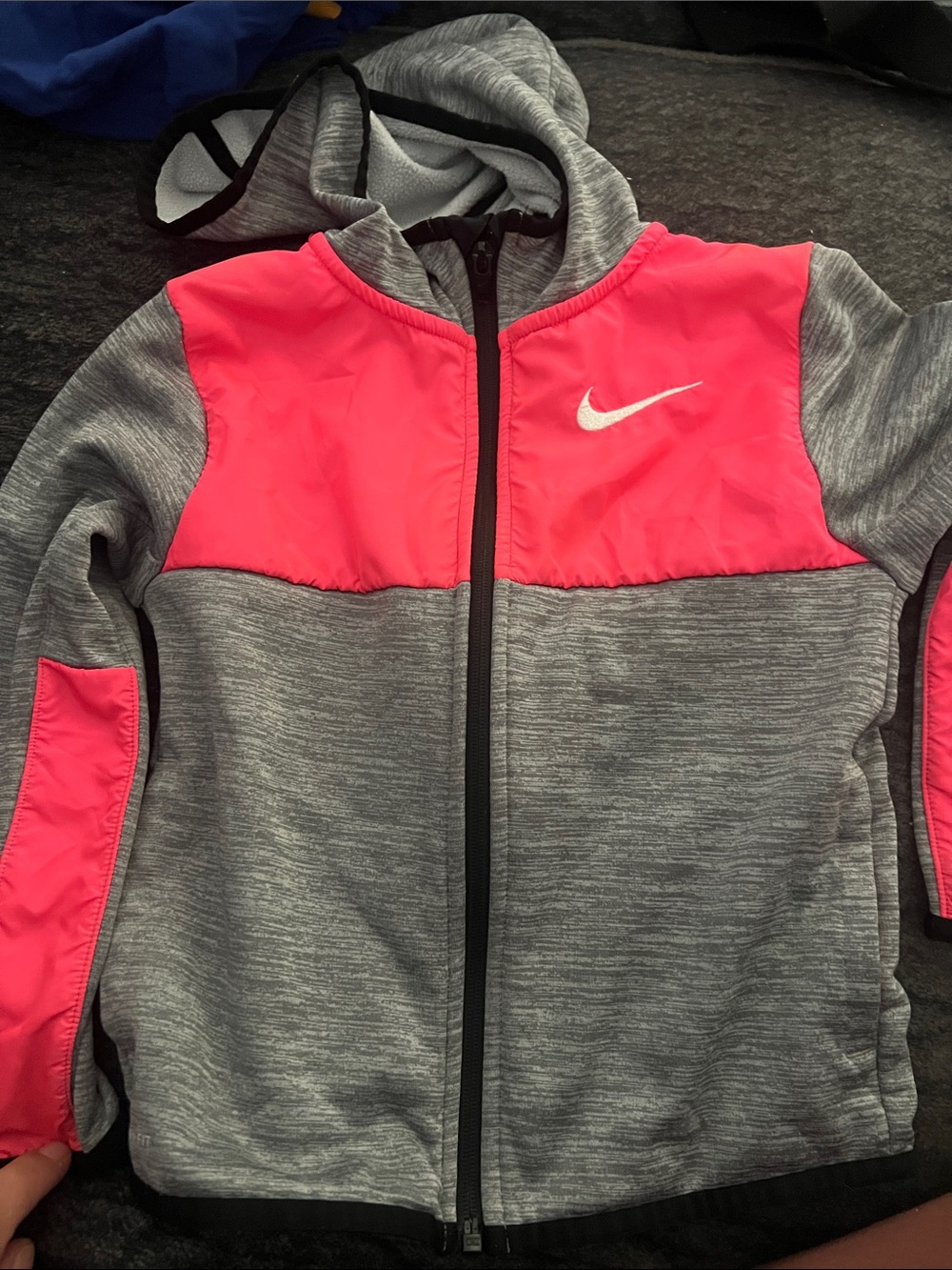 Nike Jacket Fleece Lined hoodie size 5 small